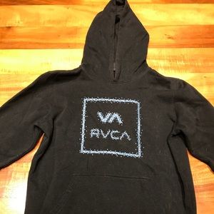 RVCA Boys Black Hoodie Sweatshirt XL